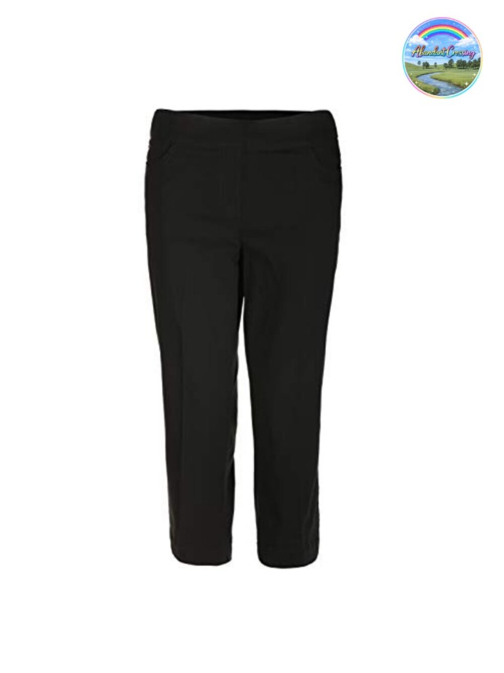 Women's Pull-On Capri Pants with Tummy Control 4-Way Stretch Golf
